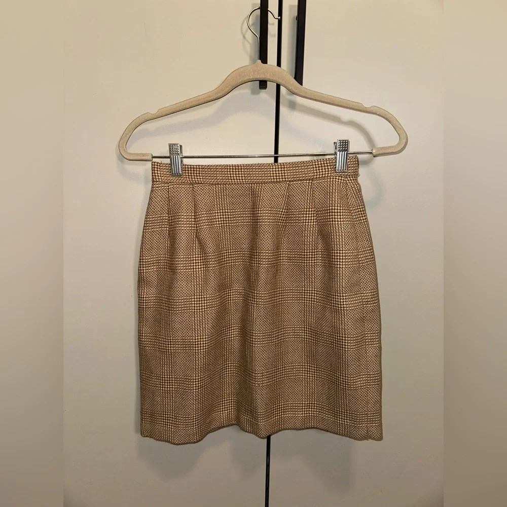 Vintage Christian Dior Women’s Mini Skirt Wool and Alpaca Suit Size 4